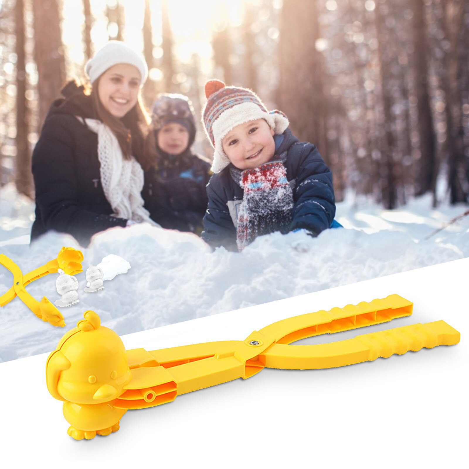 Snowball Maker Penguin Plastic Clip Kids Outdoor Sand Snow Ball Mold Toys Fight Duck Snowman Maker Clip Toys For Boys Juguetes