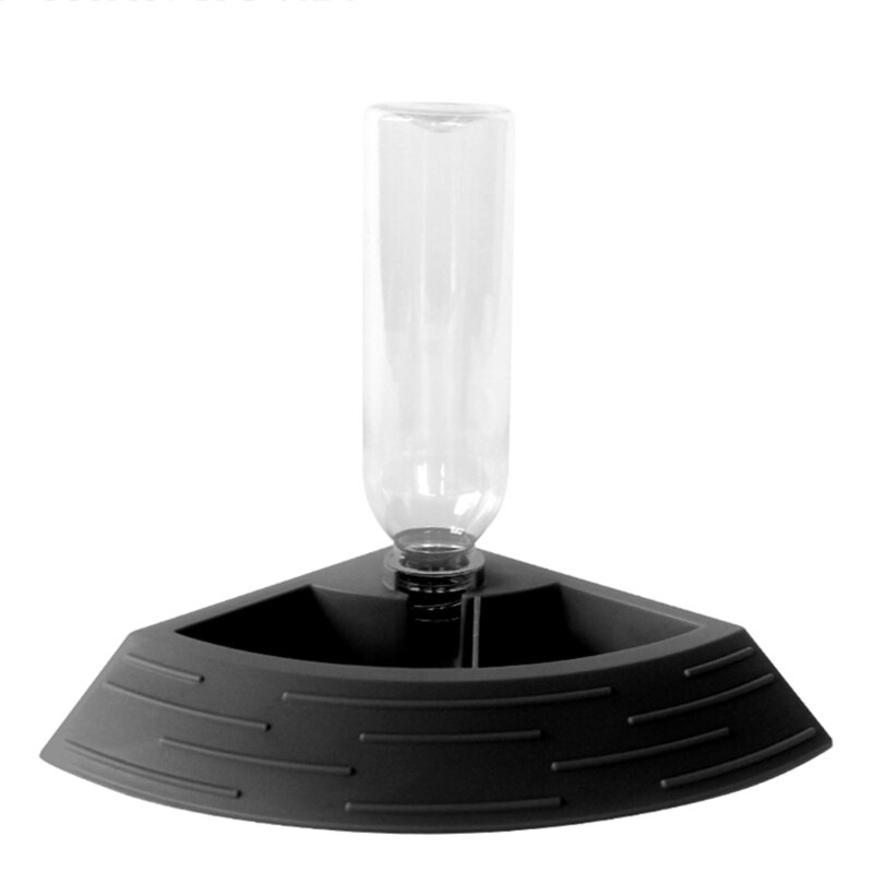 Alimentador automático de tartarugas, lagarto, comida e água, tigela de canto, com garrafa de água para urso, dragon gecko, cobra