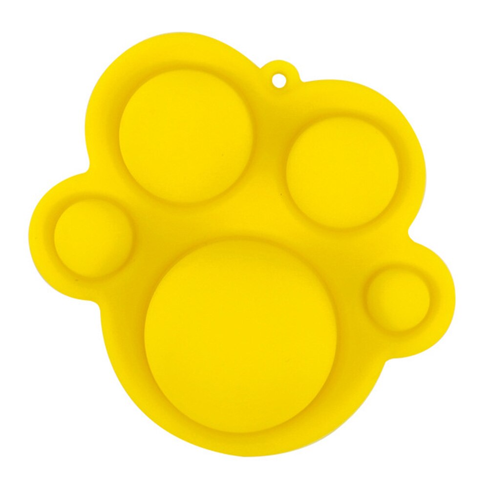 Giocattoli di decompressione di sicurezza in Silicone divertimento spremere dito esercizio bordo giocattoli di educazione precoce per lo sviluppo intellettuale: YELLOW