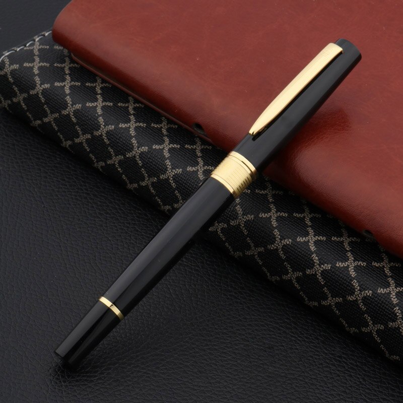 BLACK Metal golden piece Restoring ancient ways Trim M Fountain Pen