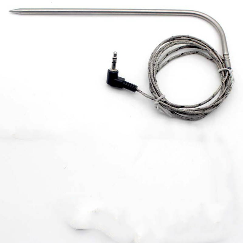 Meat Temperature Probe Food Thermometer Probe Water Milk Kitchen BBQ Oven Thermometer Tools stainless steel black/white