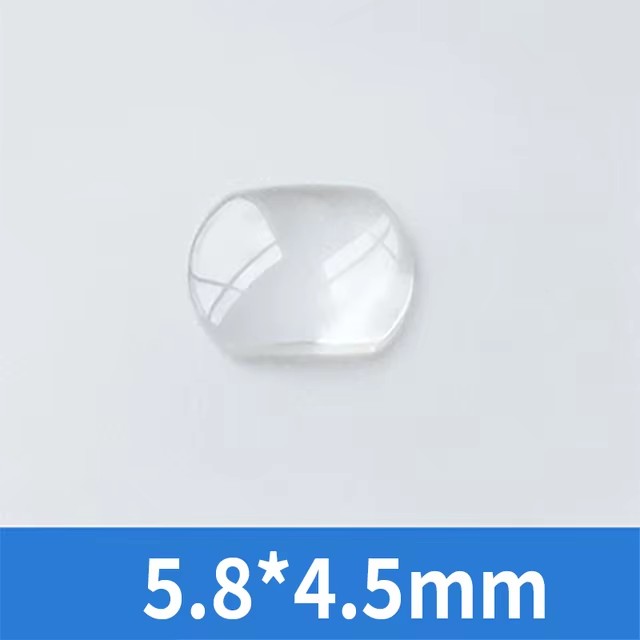 Uhr Kristall Lupe Werkzeug Saphir blasiert Lupe Objektiv Für Datum Fenster Hohe Transparenz Uhr Glas 7,0x5,5mm/5,5x4,5mm: Schwarz