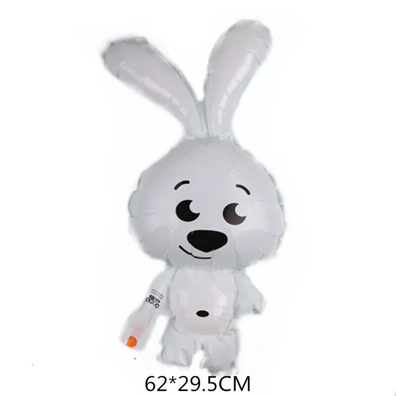 Cartoon Animal Foil Balloons squirrel Ballon Fox flamingos Air balloon Birthday party decorations Kids hedgehog Inflatable toys: rabbit