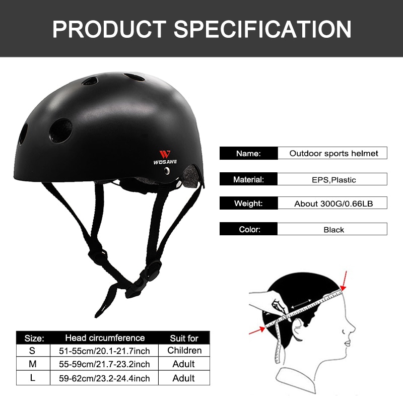 WOSAWE Adult Cycling Helmet EPS Foam Road Bike Bicycle Helmet for Multi-Sports Safety Skateboarding Skating Scooter Helmets