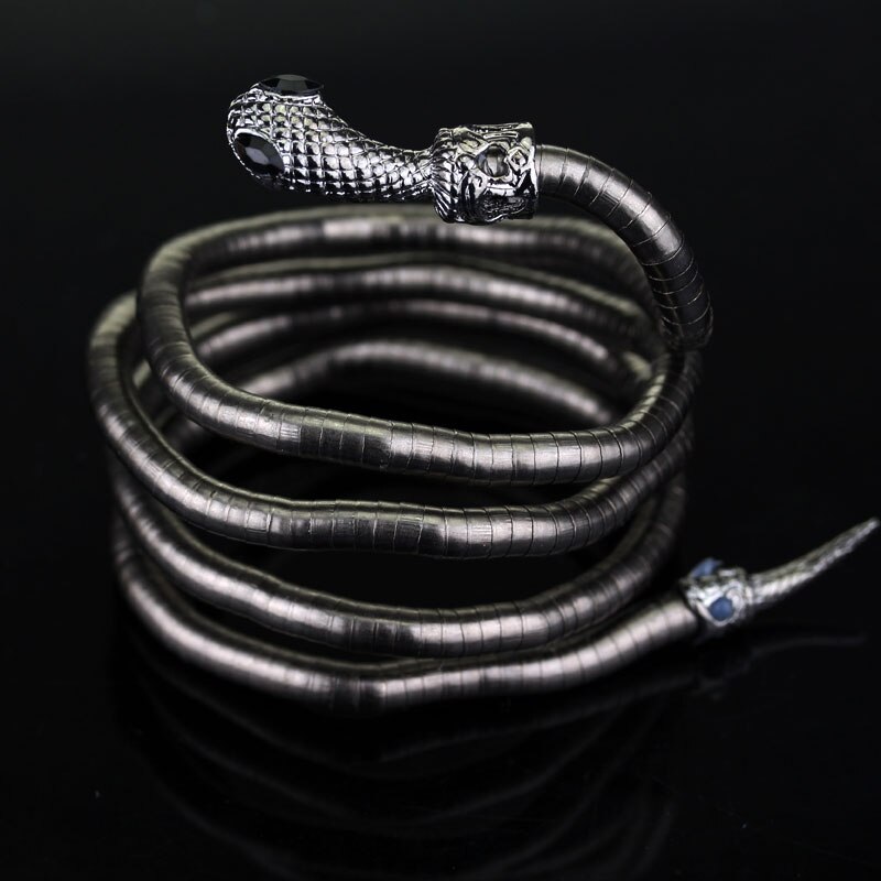 The mortal instruments city of bones isabelle slange slange armbånd buet chunky stretch manchet armring retro slange armbånd: Sl018