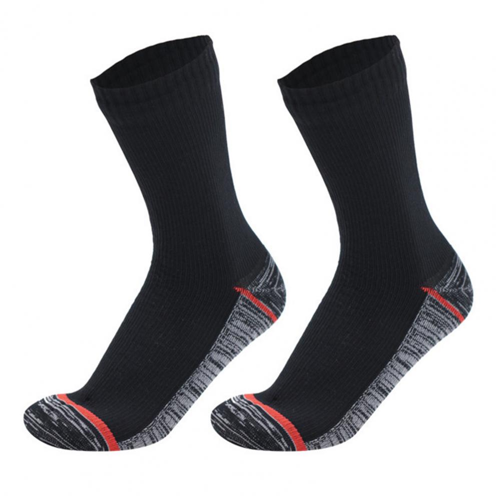 1 Pair Wading Socks Comfortable Waterproof Socks Elastic Cozy Women Men Winter Warm Mid-Tube Socks for Climbing