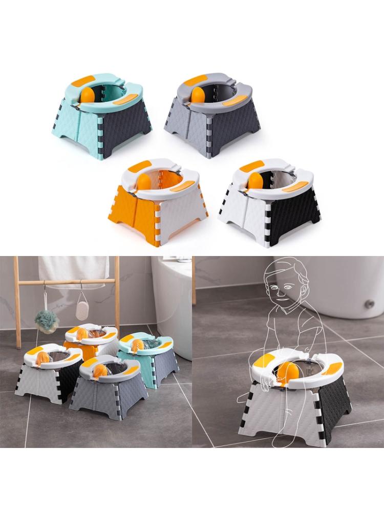 Orinal para bebé, asiento de entrenamiento, para niños pequeños, inodoro plegable portátil para exteriores, urinario, olla GXMB