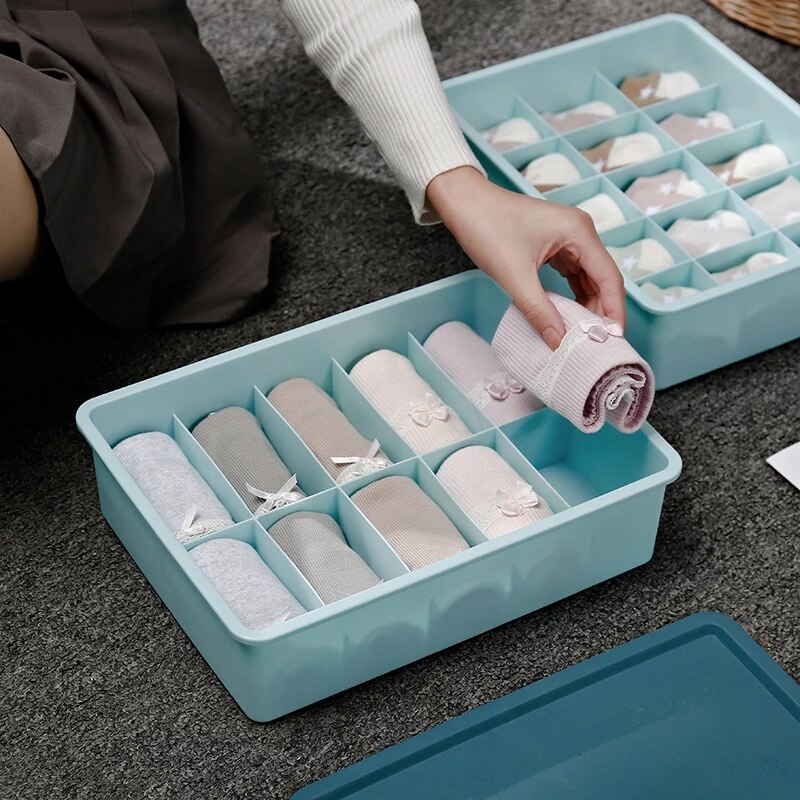 Sous-Vêtements En Plastique Boîte Muit Multifonctions Cravates Chaussettes Short Rangement Placard Tiroir Organisateur Boîte