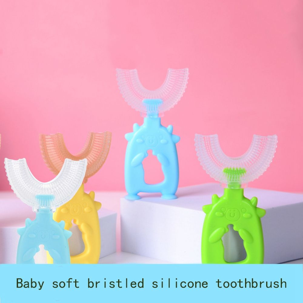 360 ° Reiniging 2-8 Jaar Oude Peuter Kinderen Tanden Reinigen Borstels U-Vorm Tandenborstels Oral Care Kids tandenborstels