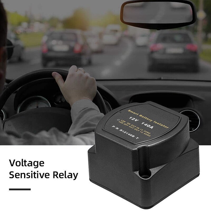 12V 140A Voltage Sensitive Relay Battery Isolator Automatic Charging Relay Car Accessories Car Battery Relay