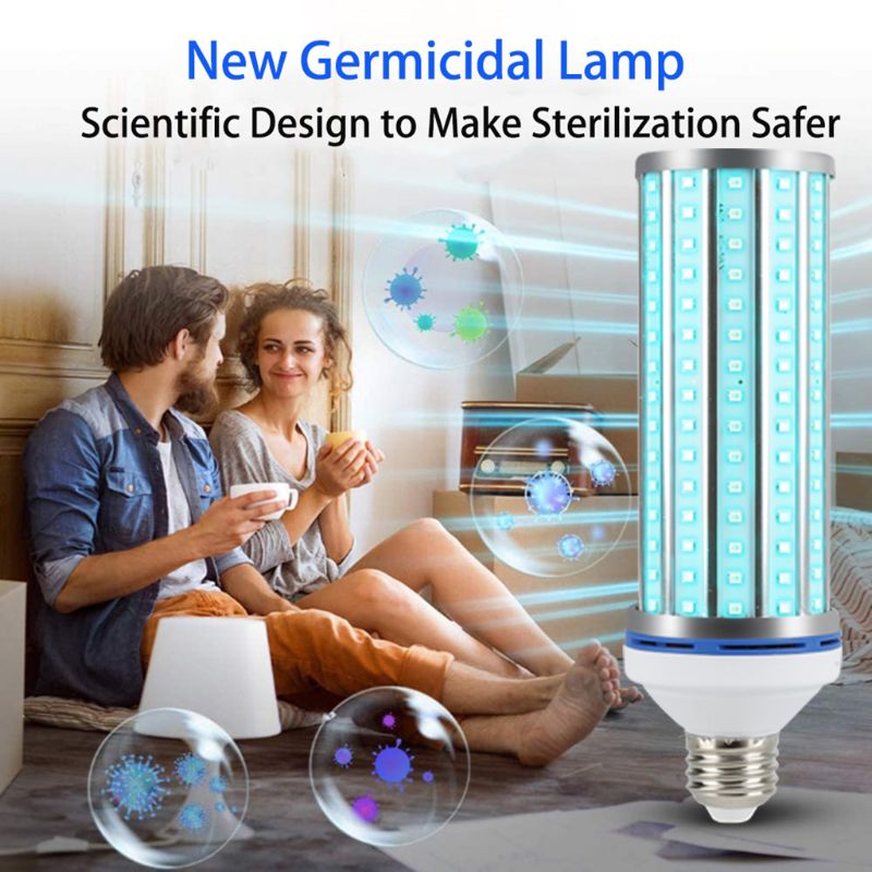 60W E27 Led Maïs Gloeilamp Uv Licht Sterilisator Uvc Kiemdodende Desinfectie Lamp Bactericide Lamp Ultravioleta 110-270V