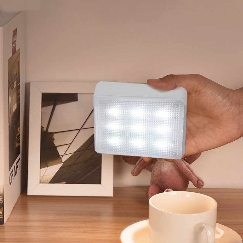 LED wireless touch dimmable night light battery power for stairs corridor cabinet bedroom mini smart night lights home decor