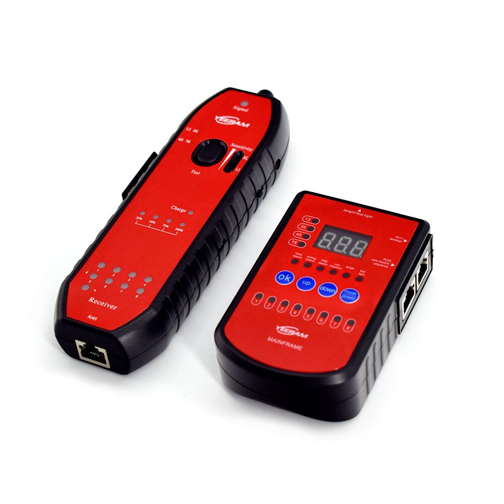 Network Cable Tester Cable Tracker RJ45 RJ11 Wire Tracker Telephone Wire Tracker Tracer Line Finder Multi-function Tracking line: Default Title