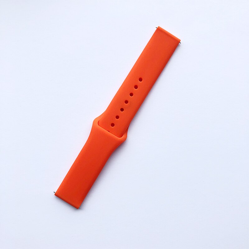 Pasek z miękkiego silikonu dla Garmin Vivoactive 3 HR Venu część wymienna inteligentnego zegarka bransoletka sportowa dla garmin forerunner 645 zespół muzyczny: Pomarańczowy