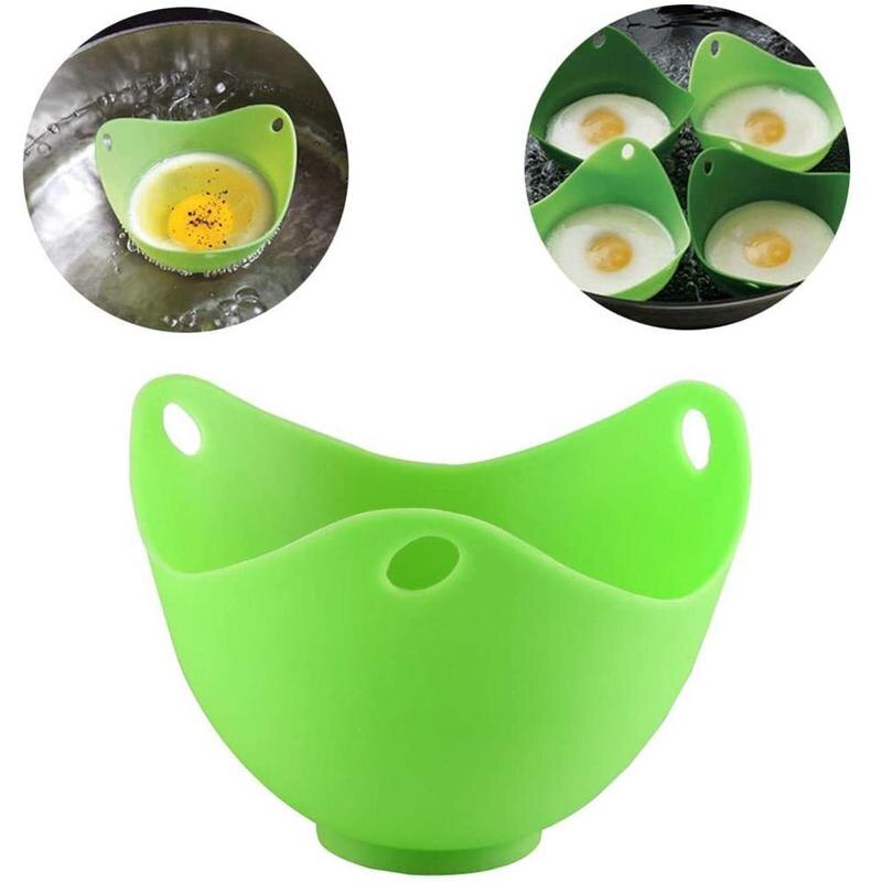 1pc Egg Cookers Silicone Egg Cooker Kitchen Tools Pancake Cookware Bakeware Steam Eggs Plate Tray Healthy Egg Pancake