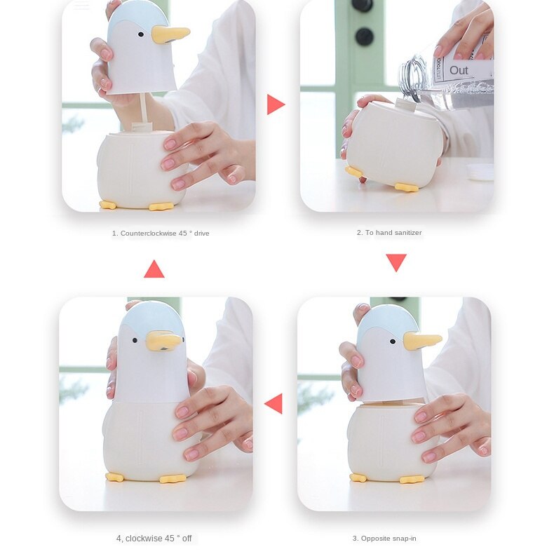 Automatic Foam Soap Dispenser,Cartoon Induction Liquid Hand Washing Machine,USB Charge,Intelligent Foam Hand washing