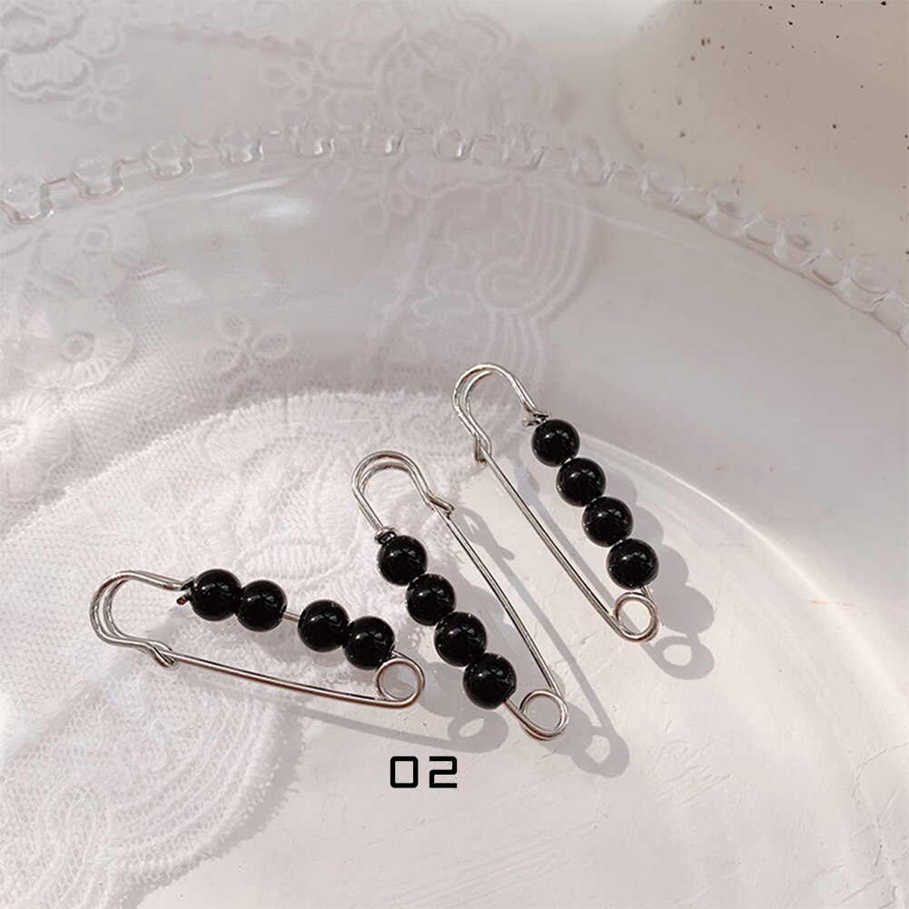 Grote Kralen Mode Broche Hoofddoek Shawl Sjaal Lady Moslim Sjaal Hijab Clips Parel Sjaal Broche Pin: 02