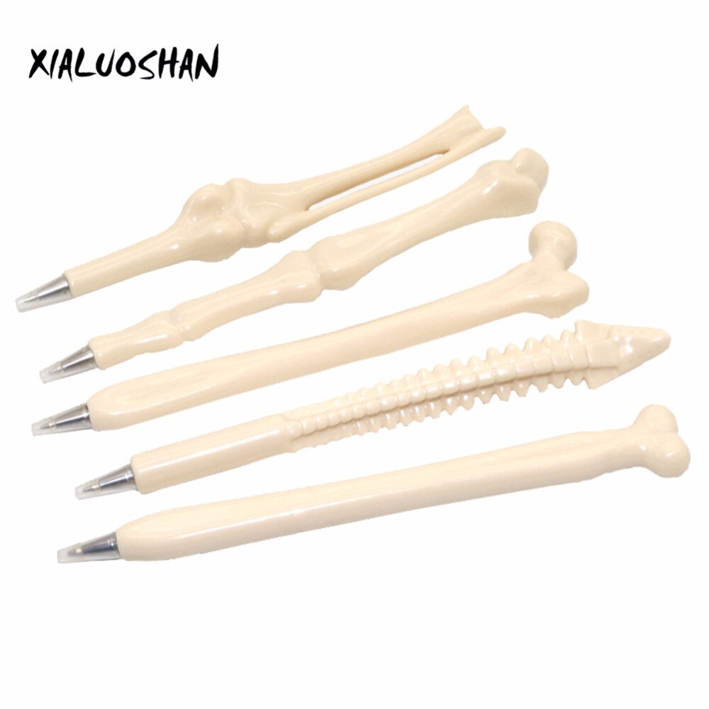 5 stk knogleform kuglepenne nyhed tegneserie kuglepen skrivepunkt 0.7mm kawaii sjove papirvarer kontor skoleartikler