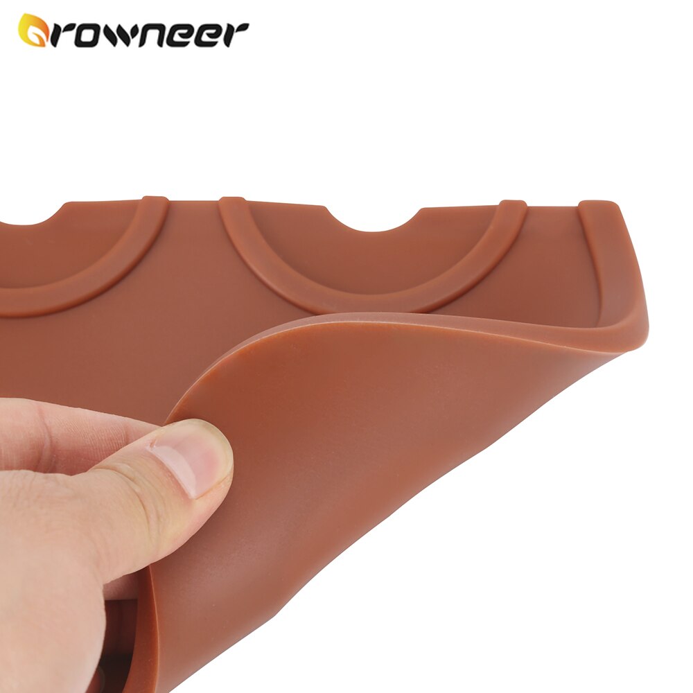 Corner Coffee Powder Pad Thick Non-Slip Espresso Tamper Press Mat Silicone Safety Elastic Manual Kitchen Coffee Filler Machine
