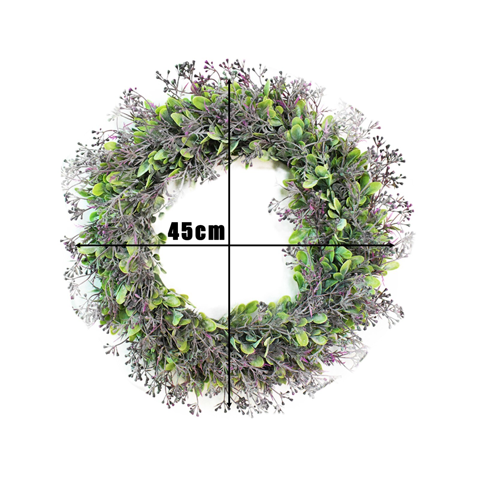 Massaal Grote Simulatie Amerikaanse Waterhyacint Krans 18 Inch Guirlande Kunstmatige Krans Muur Opknoping Thuis Deur Decoraties