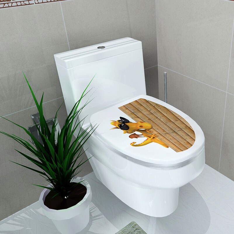 Bloem Muurschildering Wc Stickers Badkamer Decoratie Stickers Badkamer Decoratie Zelfklevende Schilderijen Giraffe Geplaveide