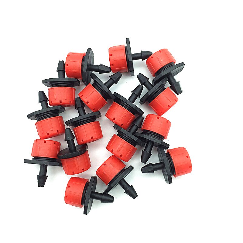 100 Sets (200 PCS) 8 gat mondstuk drip Verbinding links Cooling apparatuur Tuin faciliteiten druppelsysteem