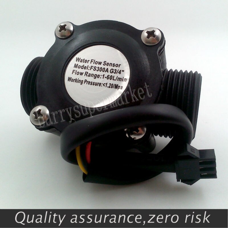 Water Flow meter Hall flow Sensor Flowmeter pool float switch indicator Counter for water heater fuel gauge 1-60L/min G3/4"