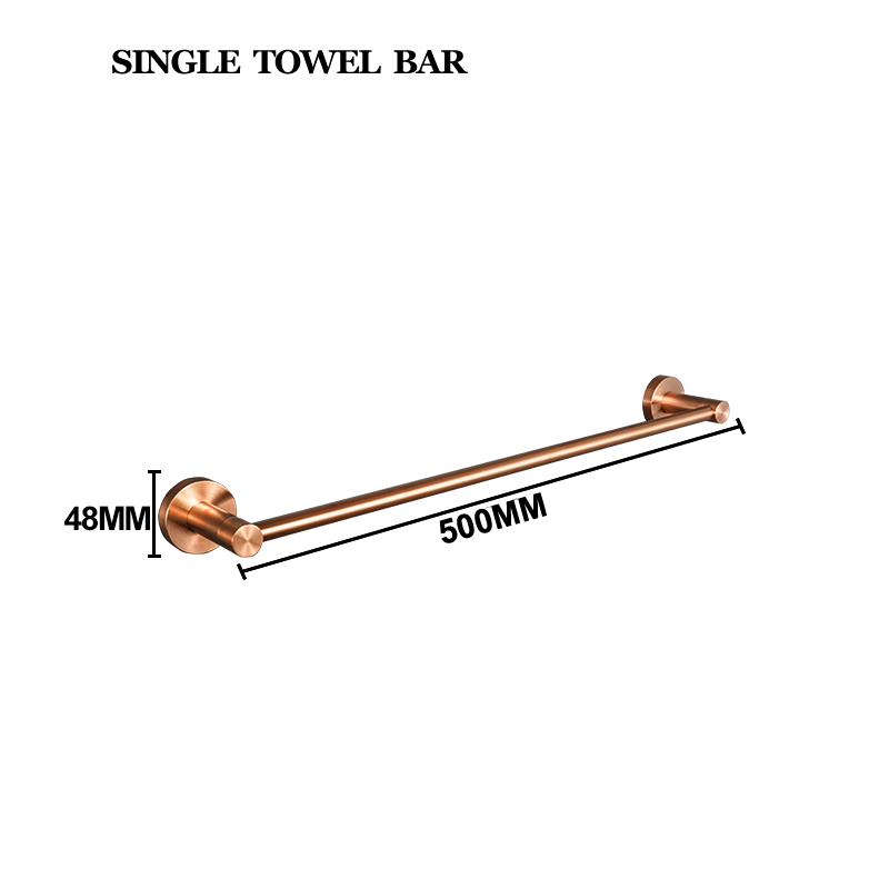 Brushed Rose Gold 304 Stainless Steel Wall Hook Toilet Paper Holder Towel Bar Toilet brush Bath towel rack Bathroom Accessories: Navy Blue