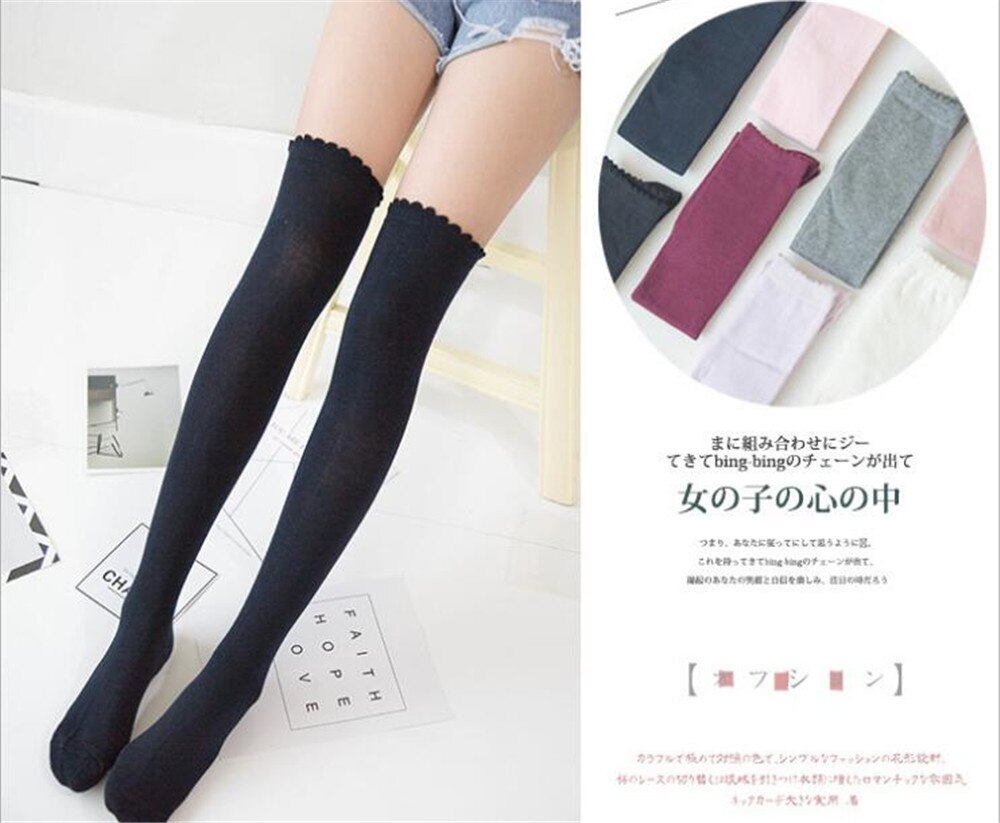 Mfacl dij hoge sokken Womens Knee Hoge Sokken - Lolita Mfacl dij hoge sokken Womens Knee Hoge Sokken - Lolita