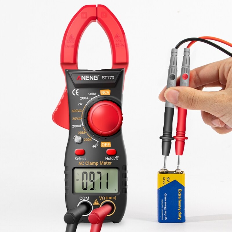 High Accuracy Clamp Meter Amp Meter True RMS Multimeter Auto-ranging Volt Tester Capacitance Resistance Diodes Meter