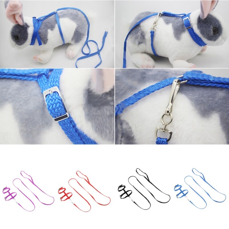 Adjustable Hedgehog Harness For Training Playing Traction Rope Cord For Pets L4MB