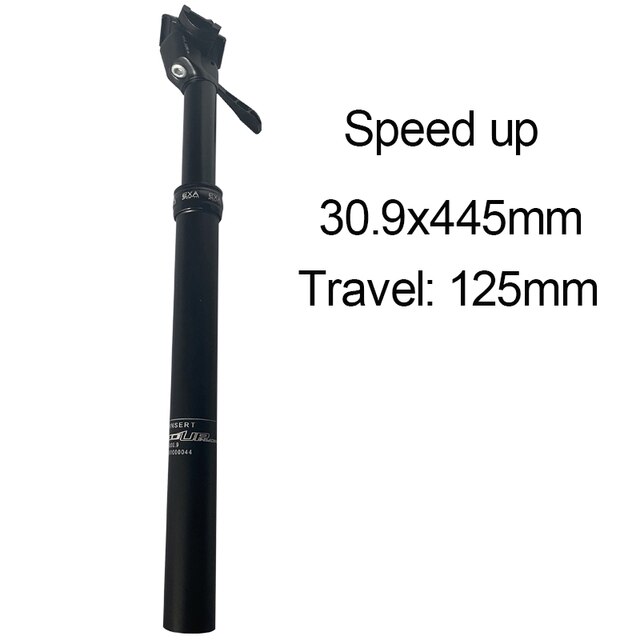 KS EXAForm-Tubo de asiento de bicicleta, tija de sillín de altura ajustable, Control manual, 27,2/30,9/31,6mm: 30.9 travel 125