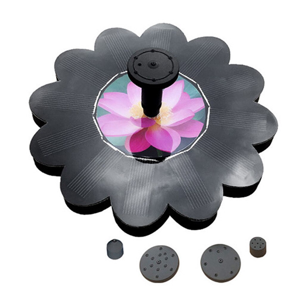 Floating Solar Fountain Garden Water Fountain Pool Pond Decoration Solar Panel Powered Fountain Water Pump Garden Decoration #36: J