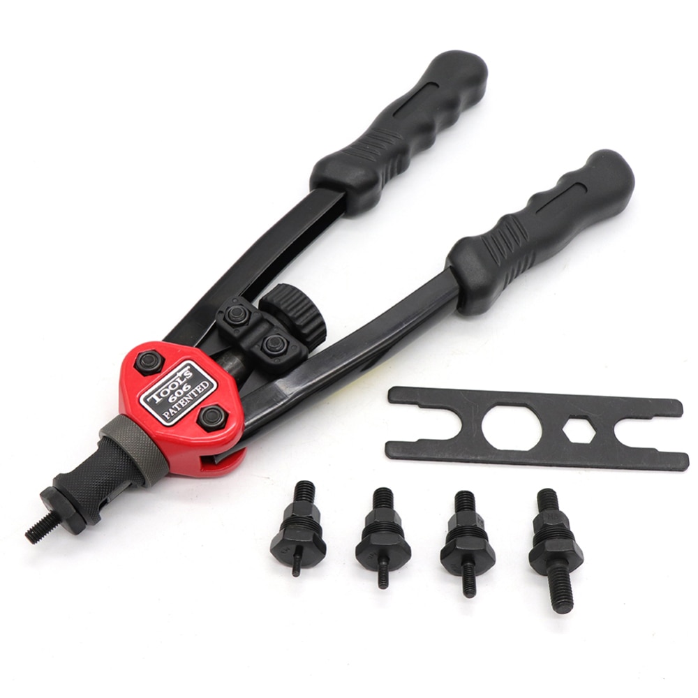 B-606 Klinkhamer Noten Gun 12 "Blind Auto Klinkhamer Nut tool Zware Hand Insert Rivet Noten Gereedschappenhandboek Opspandoorns M3 m4 M5 M6 M8