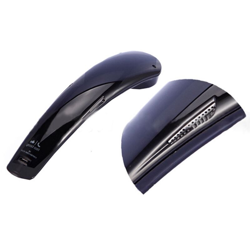 2 sett trådløs bluetooth stereo lyd mobiltelefon håndsett bluetooth headset mobiltelefon mikrofon (rød og svart)
