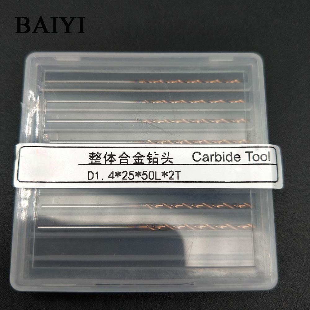 10pcs Carbide Alloy Drill Twist Coated Drill Bits 2.5mm Super Hard Stainless Twist Bit Straight Handle Solid Monolithic Drill