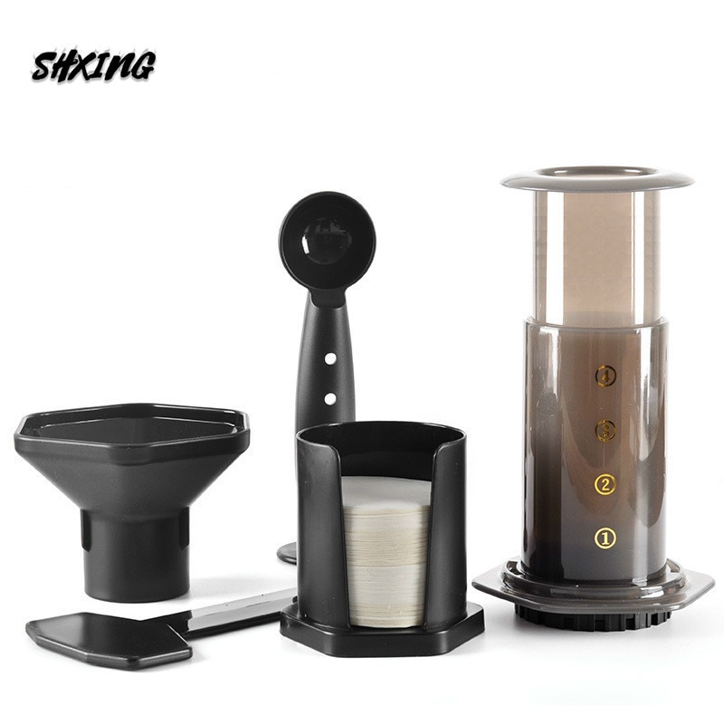 Plastic French Press Set Espresso Glass Coffee Maker Portable Cafe French Press CafeCoffee Pot for AeroPress Machine