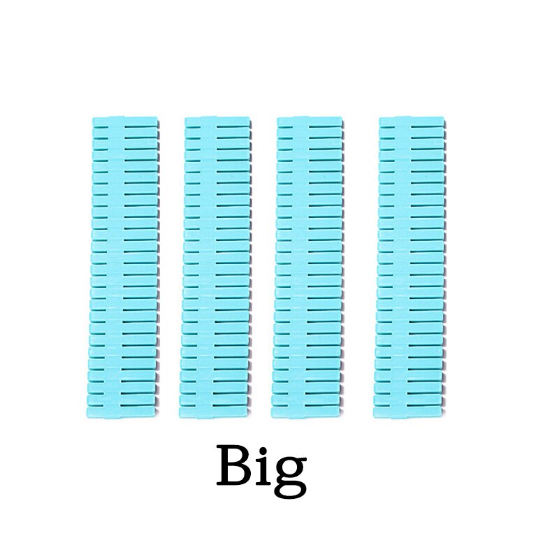 4pcs/lot Adjustable Drawer Separator Plastic DIY Divider Clapboard Household Space-saving Tool Underwear Socks Storage Organizer: Blue1