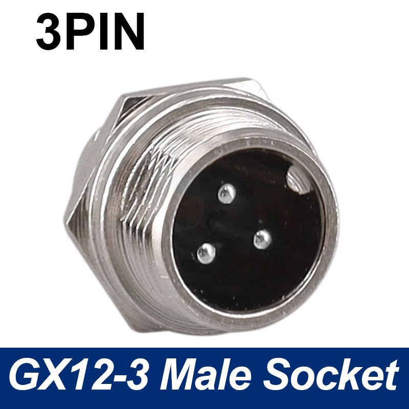 GX12 Aviation Connector 2Pin Standardtyp rechtwinkliger Stecker für PCB