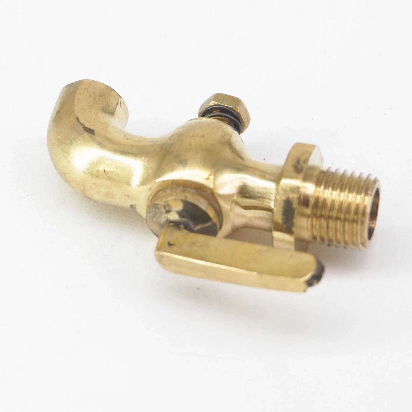 1/4 &quot; bsp hangänga anslutning brons antik vintage mässing ett handtag kran vattenkran petcock vvs