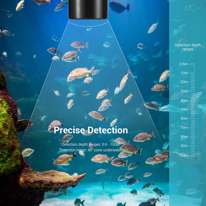 Alarma Sonar portátil Erchang TL88E buscador de peces 100M LCD buscadores de peces ecosonda buscador de pesca
