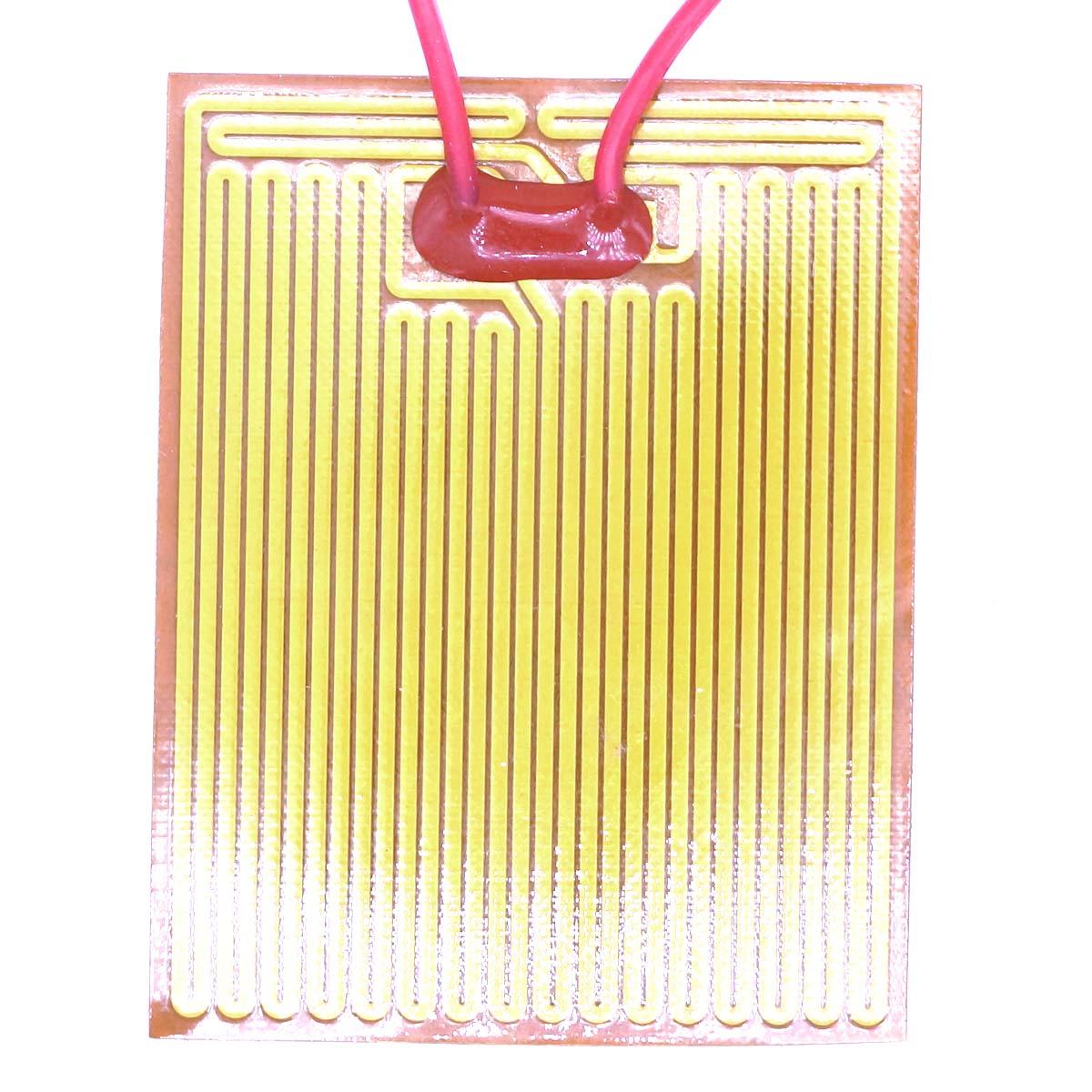 Calentador de película de poliimida eléctrica flexible, elemento calefactor, DC, 35W, 24V, 49,5x63mm