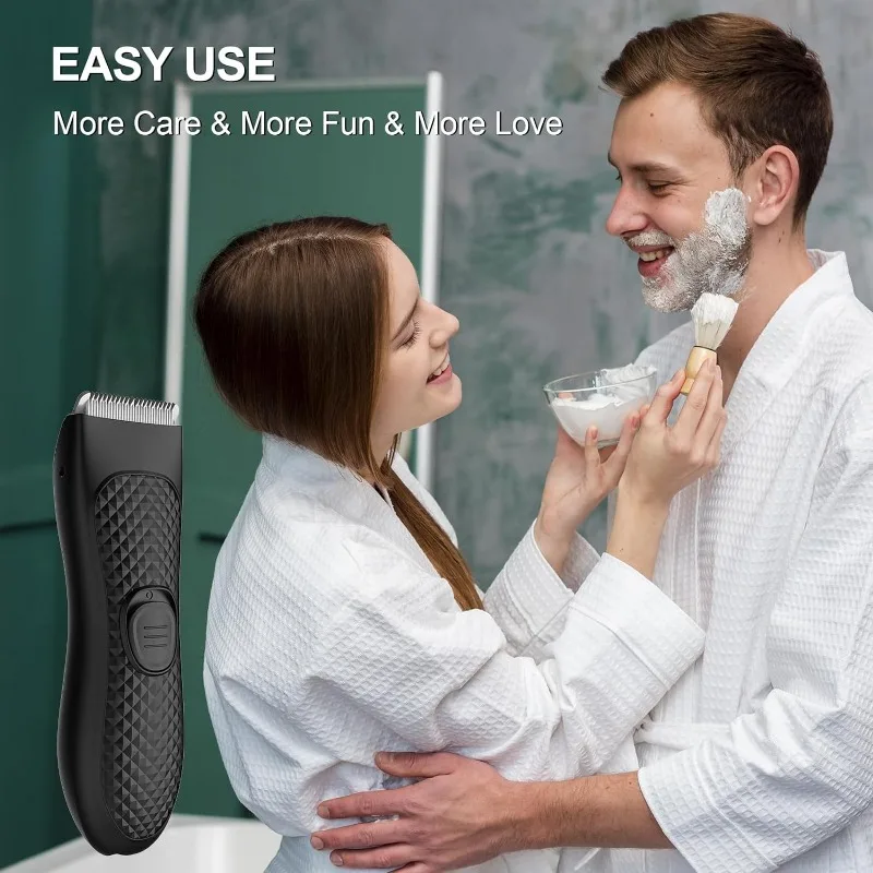 Body Hair Trimmer Heren - Oplaadbare Ball Shaver Groomer - Vervangbare Keramische Meskop - Waterdicht