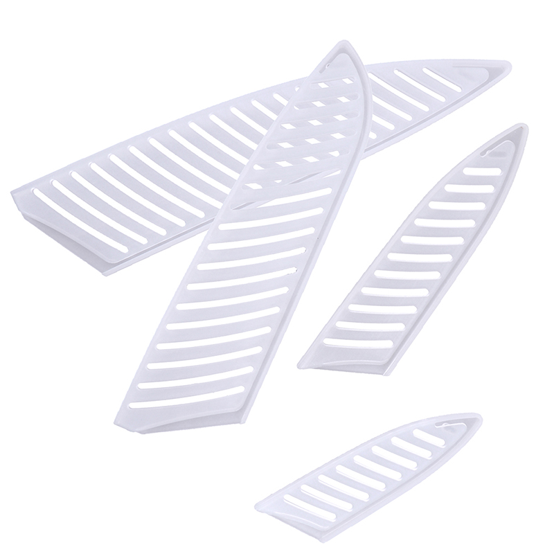 4 stücke Transparente Messer Abdeckung transparent Kunststoff Küche Messer Klinge Schutz Abdeckung Für 3/5/7/8 Zoll Messer
