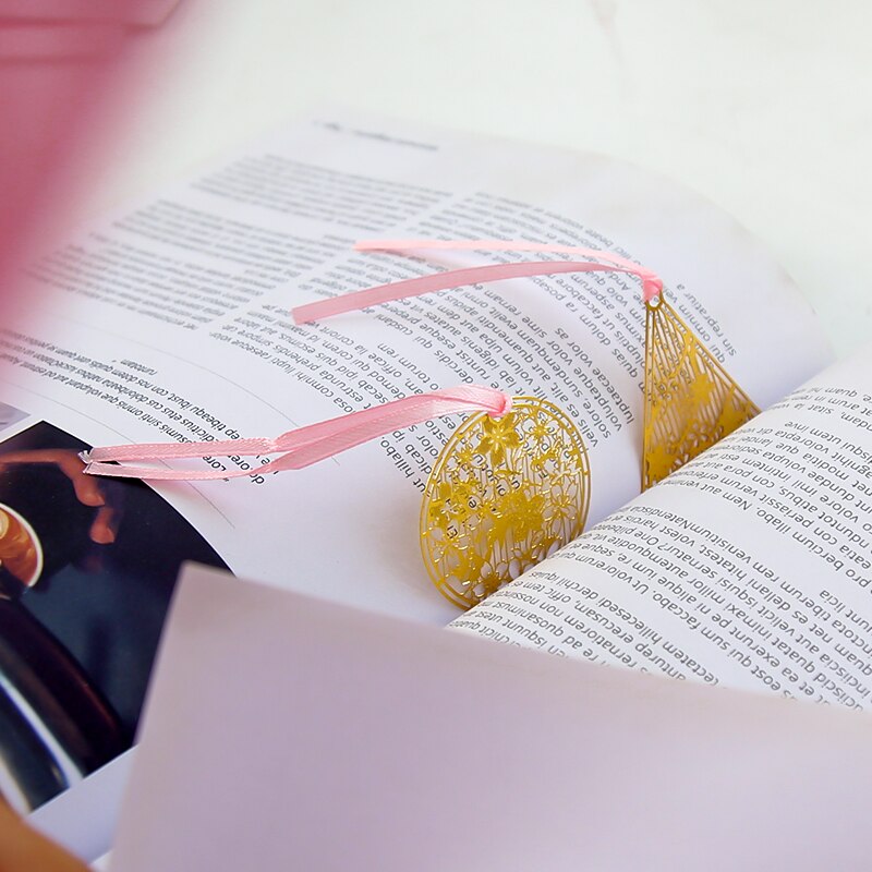 8 stücke Sakura Golded Lesezeichen Chinesischen Jahrgang Blatt Metall Buch Marker Schreibwaren Büro Schule Liefert Material Escolar H6517