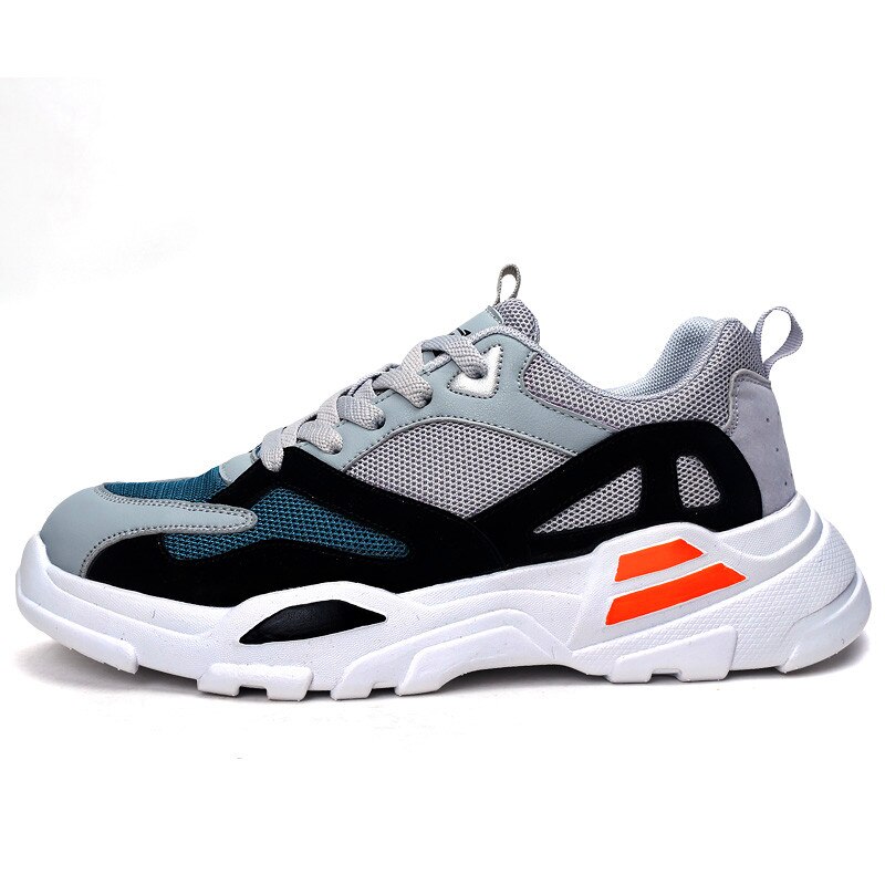 High end Breathable Lightweight rubber sole mens shoes sports casual shoes mesh shoes Zapatillas Men Casual Shoes Zapatos Hombre: Gray / 9.5