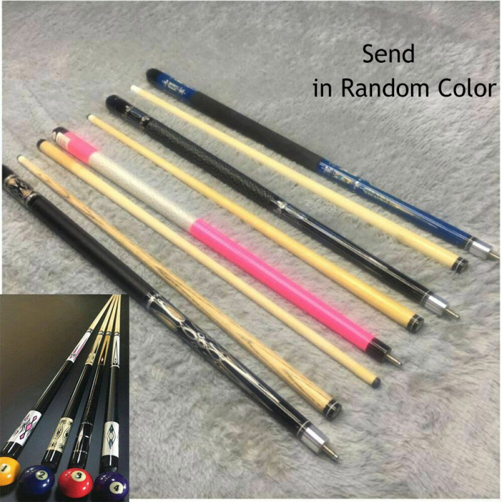 1Pcs Pool Cue 58" Billiard House Bar Pool Cue Sticks (Random Color)