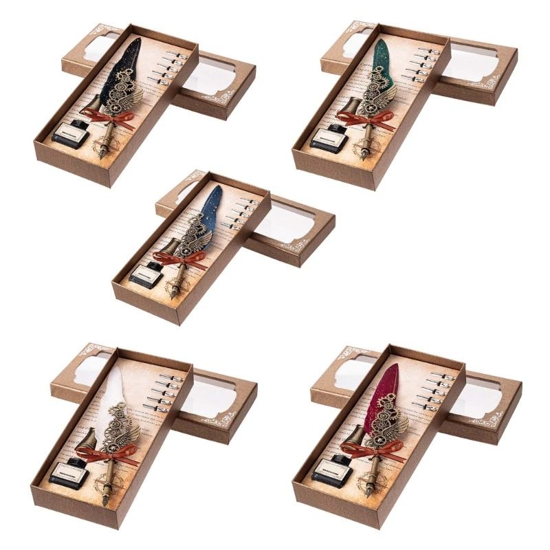 J0PB Calligraphys pisanie z 5 stalówkami kaligrafy pióro pióra pióro pióra