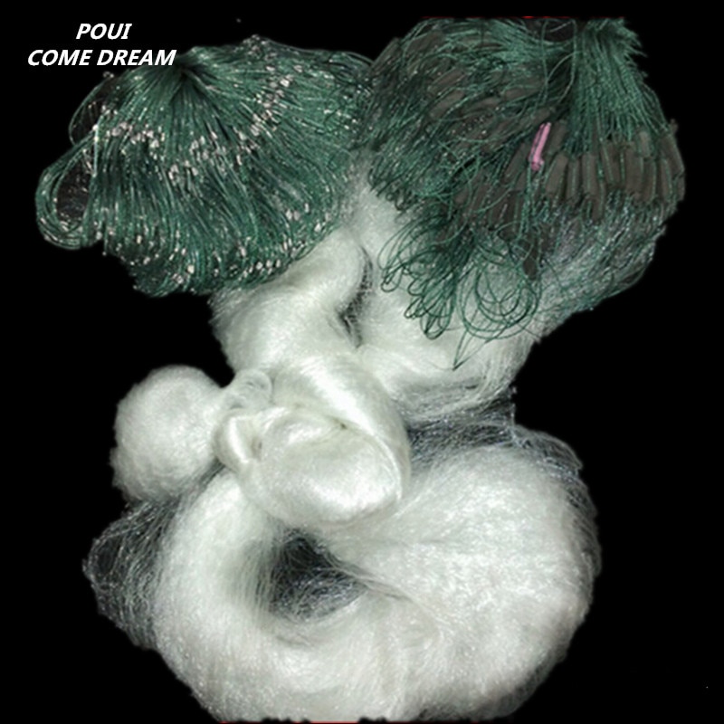 Profondeur 2m * L90M 3 couches 2 cm-7 cm filet d'évier filet maillant piège à poisson filet de pêche collant