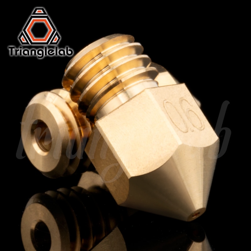 Filamento suíço da linha m6 1.75mm do bocal de bronze mk8 de trianglelab para impressoras 3d hotend j-head cr10 bloco de calor ender3 hotend